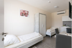 The apartment is located in a quiet and green area, with a lake for swimming (ca Vienna, Austria Studio 10b for up to 2 - free parking included Entire condo vacation rental 22368533