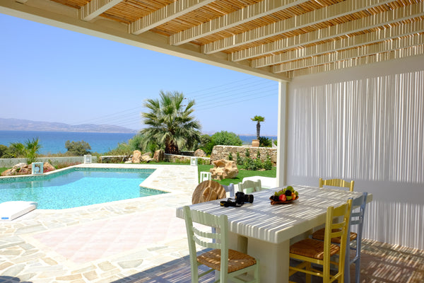 Villa  is located at the west part of Naxos, the largest island of the Cyclades. Naxos, Greece Valea 3 Bedroom Sea View Villa Entire villa vacation rental 5043035