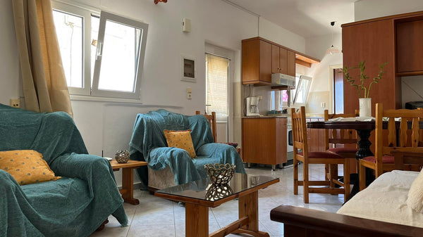 Perfect for couples and friends .There is a breathtaking view of the sea and a p  Kagiabis Greek Traditional Apartment Entire condo vacation rental 615752333432461431