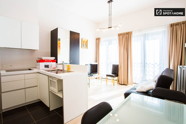 NEAR NATO, EUROPEAN COMMISSION, SCHUMAN & BRUSSELS AIRPORT CONTEMPORARY NEW STUD Nivelles, Belgium NEW STUDIO NATO EUROPEAN COMMISSION AIRPORT WOLUWE Entire condo vacation rental 17859664
