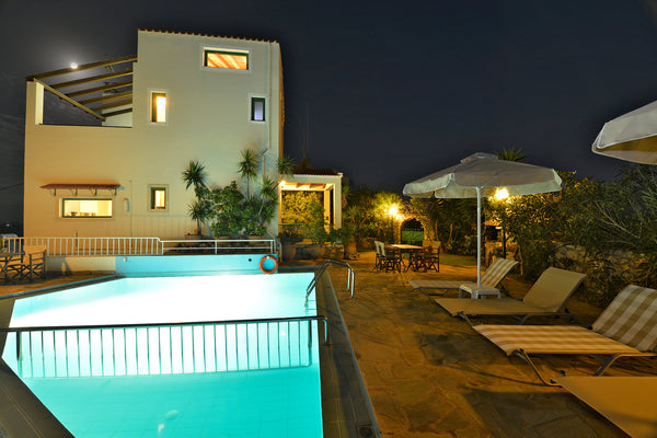 Markos Villa is built on the top of a hill offering an amazing view. There is a   Markos Villa, near Almirida Entire home vacation rental 13872929
