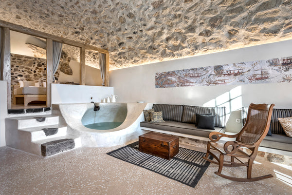 Villa#1 can easily accommodate up to 4 people, providing a king size bed, two si Athens, Greece Canava Villas I - Private Pool - Santorini Earthen home vacation rental 25310667
