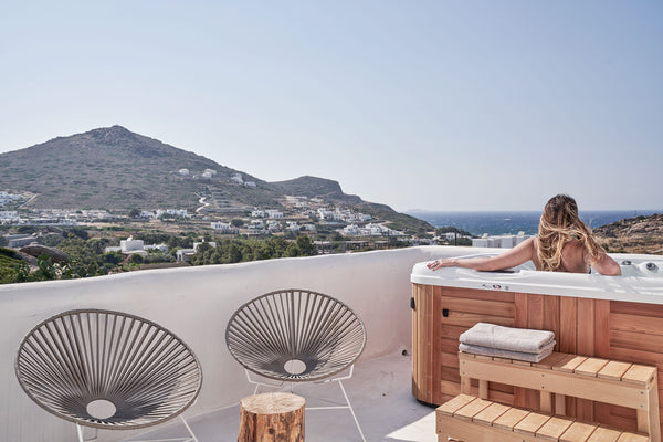 The Elegant Mystique Villa of 95² (built in 2016) is located  2 km from Naxos to Athens, Greece 2 BDRM Signature Villa Sea View PRVT Pool &Jacuzzi Entire villa vacation rental 13494967