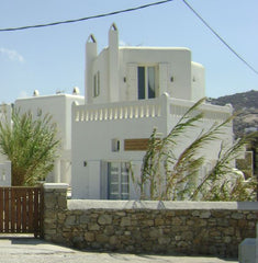 The house is organized in two levels. The ground floor hosts the living room, th Ornos, Greece Mykonos, Ornos-  Red Ocher House Cycladic home vacation rental 19409778
