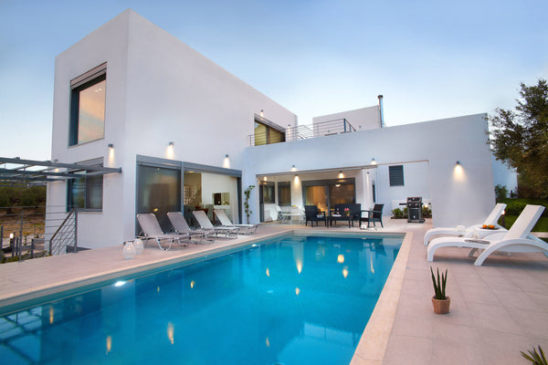 Modern split-type villa 127 sq.m. (1367 sq. ft.) with seasonal private infinity   Gramvousa Villas - Villa Dimitra Entire villa vacation rental 13004689