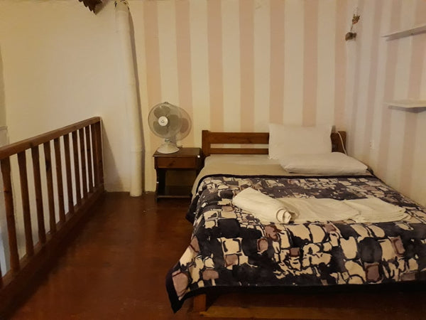 Small wooden house that can comfortably accommodate 5 people. With a double bed  Agia Galini, Greece Wooden House - Selena Rooms & Studios Entire cabin vacation rental 48516786