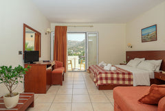 Hotel Calypso is an iconic and family friendly hotel located in the village of t Rethimnon, Greece Calypso - Triple Room with Garden and Pool View Room in hotel vacation rental 44729114