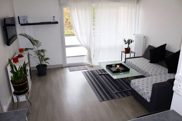 L’appartement se compose d’une entrée, une cuisine équipée ouverte sur le salon, Lyon, France Appartement T2 Lyon 8ème Entire rental unit vacation rental 32031107