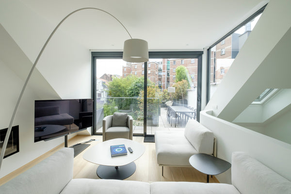 The adventure of this apartment was born out of the desire to travel differently Fosbury, United Kingdom Splendid 2 br duplex with terrace at Châtelain Entire rental unit vacation rental 50768776