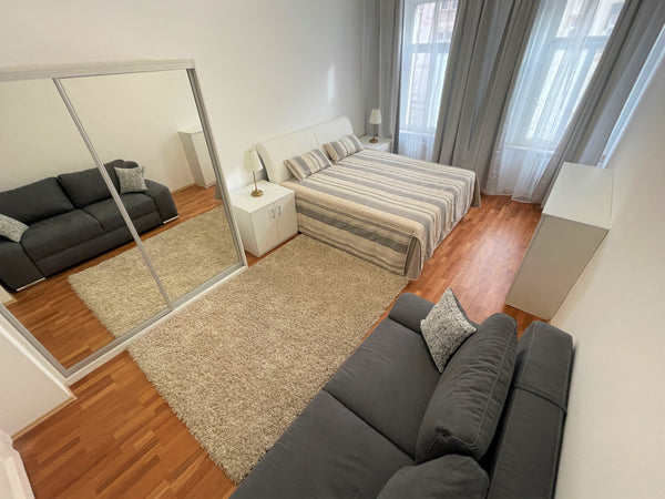 Trams stop is just in front of the apartment, 15 mins by tram from city center,  Prague, Czechia 4 Bob's Apartments: 3 bedrooms + King size beds Entire rental unit vacation rental 36055580