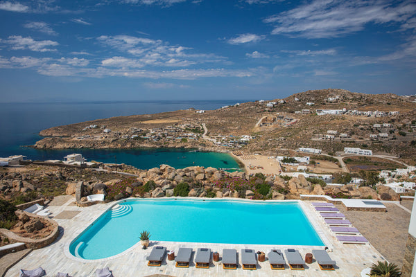 Located near Super Paradise Beach, in a privileged spot of Mykonos island, with  Athens, Greece Villa Paradiso 4 bedrooms by Fantasia Villas Entire villa vacation rental 30086823