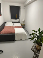 Bedroom with adjacent dining/work area and bathroom - all newly renovated and pr  Private room in the heart of Frederiksberg Private room in serviced apartment vacation rental 572994866742724113