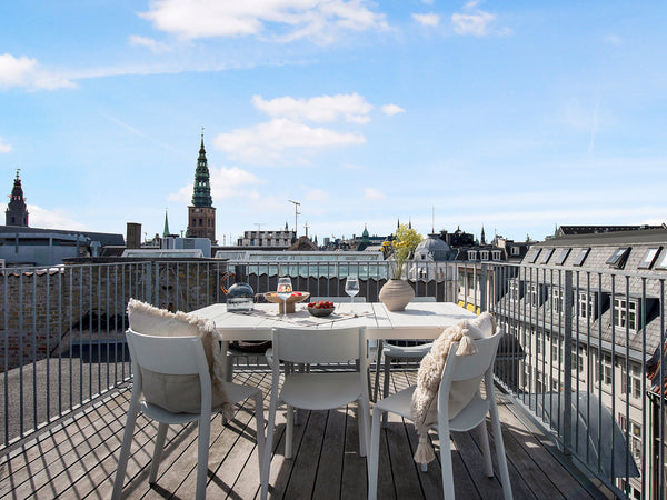 There are two separate bedrooms with double-beds, a living room with a sleeping  Copenhagen, Denmark Beautiful Penthouse Apartment With Rooftop Terrace Just By Kongens Nytorv Entire rental unit vacation rental 548506992728258154