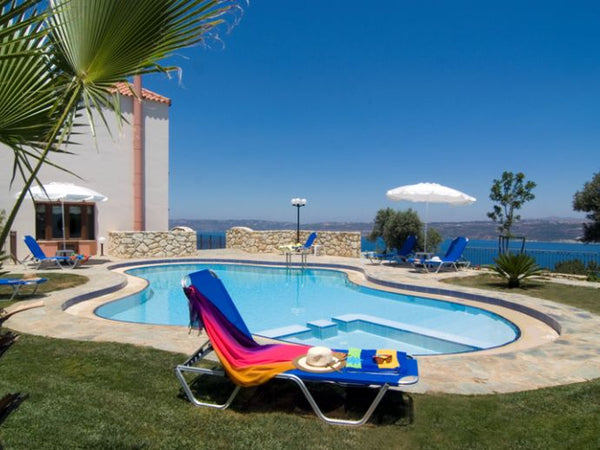 Beautiful 3-Storey Villa with Private Pool and Amazing Views to the Cretan Sea !  Villa Amalia - Aptera, Chania, Crete Entire villa vacation rental 22200175