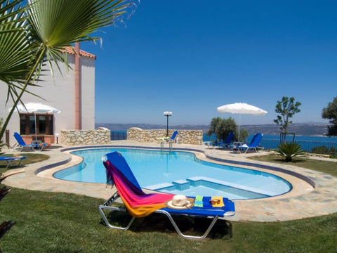 Beautiful 3-Storey Villa with Private Pool and Amazing Views to the Cretan Sea !  Villa Amalia - Aptera, Chania, Crete Entire villa vacation rental 22200175