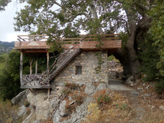 In the green mountain nature of Ano Symi, next to the river, on the rock, under   Crete Ano Symi quiet alternative house in nature Entire place vacation rental 52830808