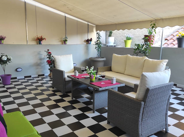 Enjoy the beautiful sunset from the apartments private terrain with family and f Athens, Greece Relax near Acropolis aparment and private terrain Entire rental unit vacation rental 45593177