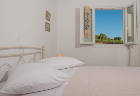 A 45sm apartment with a double bed bedroom and a living room with a sofa bed and Greece One Bedroom Apartment at Altea Apartments Room in aparthotel vacation rental 6912941