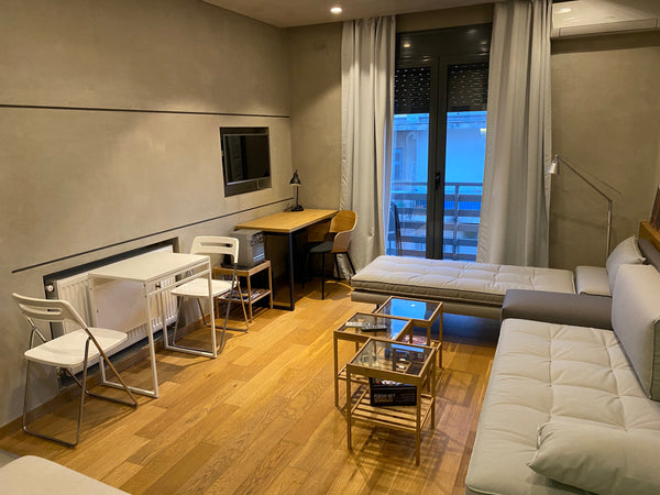 When the industrial design meets the urban life style then a new modern Airbnb w Athens, Attica, Greece Long Term - Athens Modern Penthouse Entire rental unit vacation rental 41873636