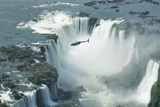 Iguassu Falls Panoramic Helicopter Flight  Private Tours and Travel Guide America Sao Paulo CITY Foz do Iguacu Destination Tour