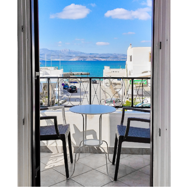 Our brand-new family apartment is located exactly in the center of Agia Anna, on Greece ★Spacious 80m² Apartment★50m from beach★Sea View★ Entire condo vacation rental 39039677