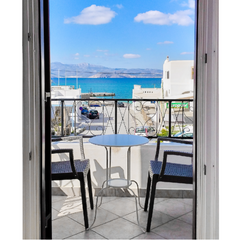 Our brand-new family apartment is located exactly in the center of Agia Anna, on Greece ★Spacious 80m² Apartment★50m from beach★Sea View★ Entire condo vacation rental 39039677