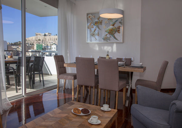 This great, centrally located, apartment feautures a large veranta withy panoram Athens, Attica, Greece Elegant apt.with Panoramic view to Acropolis byGHH Entire condo vacation rental 23194803