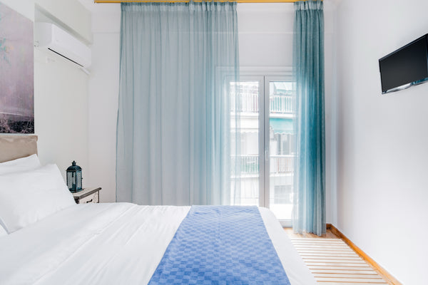 Make breakfast in a kitchen with stylishly weathered cabinetry and perch on a st GR Blue Ark Stylish Athens Entire rental unit vacation rental 24611641