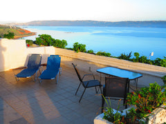 Each apartment has its own entrance and huge, private balcony with view of Souda Chania, Greece Akrimios Holiday Apartment No 3 Entire rental unit vacation rental 2152304