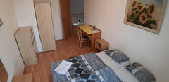 Quiet part of the city, 30 mins to centre by public transport. Close to airport   Private room with sunny roof terrace and WiFi Private room in condo vacation rental 51748683