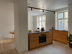 It's a three room apartment, 100m2, with a large new kitchen dining-area and bal Copenhagen, Denmark An architects home in the city Entire condo vacation rental 1122594