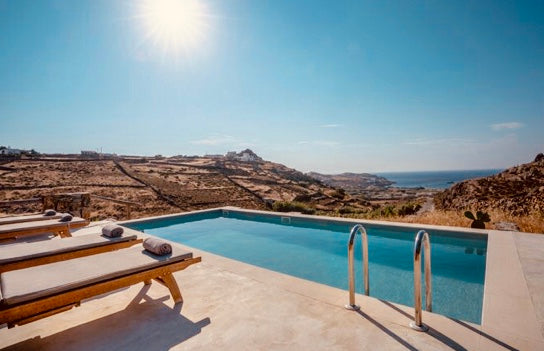 A traditional Cycladic villa with a great view of Kalo Livadi Beach. This villa  Greece The House In The Field Entire villa vacation rental 6553415