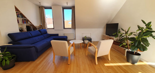 Furnished duplex appartment (90m²) in a quiet neighbourhood, including a covered Brussels, Belgium Furnished duplex + parking in quiet neighbourhood Entire condo vacation rental 570350393694619091