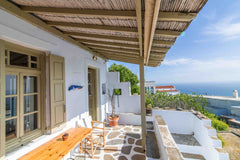 Featuring a traditional, stonehouse over the arch, within the bounderies of a me  1800's Aegean view Cycladic home vacation rental 14836386