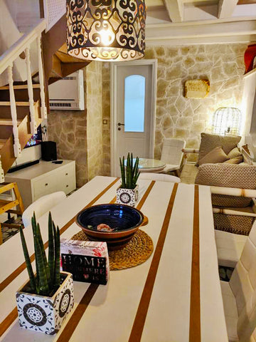 A three-storey stone residence with 4 bedrooms and two 2 bathrooms, and a roof g  Estia Residence in Chania Old Town Entire home vacation rental 43539965