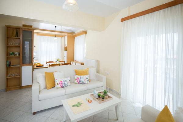 The apartment Sea Daffodil is located 150 m from the amazing sandy beach of Plak Chania, Greece Sea  Daffodil apartments  2 with Sea View. Entire condo vacation rental 20601358