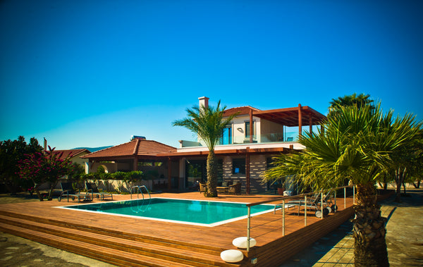 VA 2013 fully renovated, Five-Star, private, spacious seafront villa furnished t Rhodes, Greece Luxury Beachfront Private Villa Entire villa vacation rental 4075042