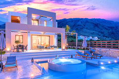Nuzzled in a gorgeous setting, above the sun kissed beach of Georgioupolis in Cr London, United Kingdom Minoas Sky Villa Heated Pool Entire villa vacation rental 43608328
