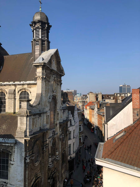 Dans un quartier branché entre la Grand Place et la Place Fontainas, studio tout Brussels, Belgium Jardin des Olives 4 - Studio with wonderful view Entire serviced apartment vacation rental 49085511