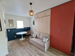 Très beau studio neuf et tout confort, situé au rez-de-chaussée d'une maison à T Talence, France STUDIO NEUF TALENCE 20 mn de Bordeaux Centre Entire rental unit vacation rental 50824689