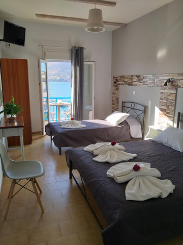 In the best beach of Syros Agathopes we are waiting for you to enjoy your holida  By the beach comfortable double bedroom apartment Entire rental unit vacation rental 48369187