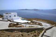 Modern Cycladic architecture is exemplified in the home’s white stucco and stone London, United Kingdom Bluebird Villas-Villa Sunbird Entire villa vacation rental 44583500