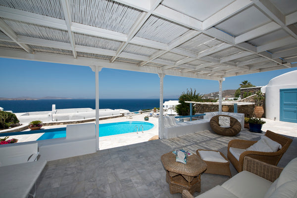 Classic Mykonoian Villa with large private pool, set in front of the Aegean sea,  Mykonos Aloemandra - Villa Aegean+Pool Guests 6 Cycladic home vacation rental 51338718