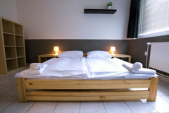 Double room in our Hostel Seven with new double bed, furniture and fridge, with  Prague, Czechia Double room in hostel with shared bathroom Room in hostel vacation rental 14740404