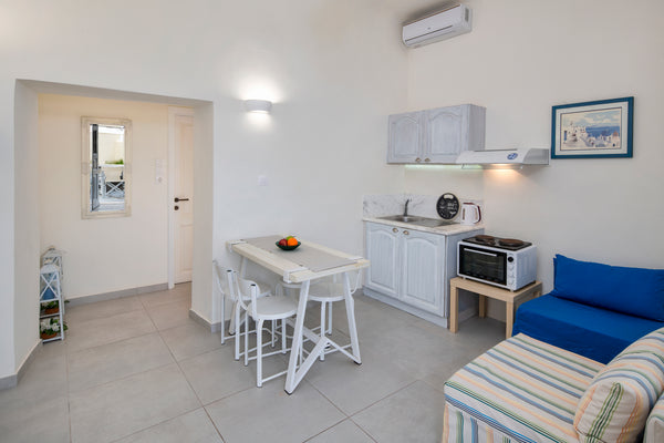 The studio apartment is on the north side of the facility with its own yard, per  Day One Fira Mansion, Studio Apartment Entire rental unit vacation rental 21457672