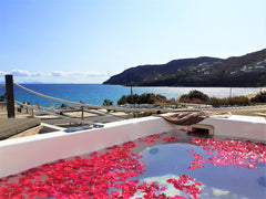 Superior studio for three guests (double bed at the main bedroom and the other r Greece Private jacuzzi with seaview for 3 guests!!!!! Cycladic home vacation rental 46046088