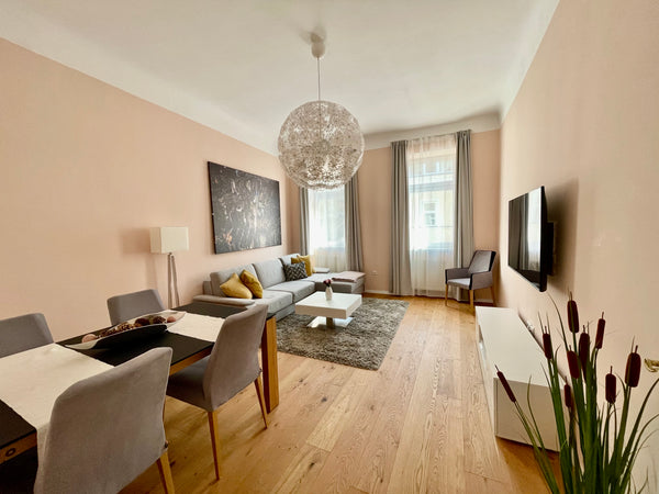 Cozy, bright, quiet and NO SMOKING 🚭 apartment located in the 5th district near  Vienna, Austria ⭐️Cozy apartment🚭Netflix+Whirlpool🚭close to center⭐️ Entire rental unit vacation rental 44704419