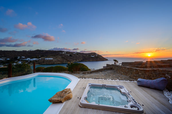 Beyond Villa is a beachfront, stone-built Cycladic style house. <br />It is perc  Beyond Beachfront Super Paradise Villa Entire villa vacation rental 48326404