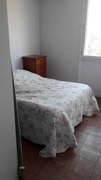 Chambre  individuelle un lit 140 cm. Commode et penderie.<br />La chambre mesure Lyon, France Chambre individuelle de 10m2 Private room in rental unit vacation rental 40216810