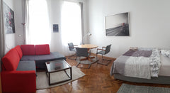 This big and bright room consists of a comfortable bed, a big sofa, a big cupboa Vienna, Austria WG-Zimmer "London" in Wien Private room in rental unit vacation rental 553340988426559029